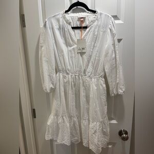 NEW With Tags. White eyelet Dress